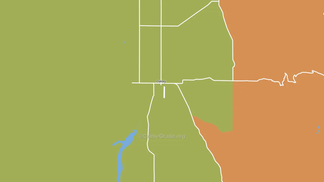 Oakley, ID Map of Arson Rates