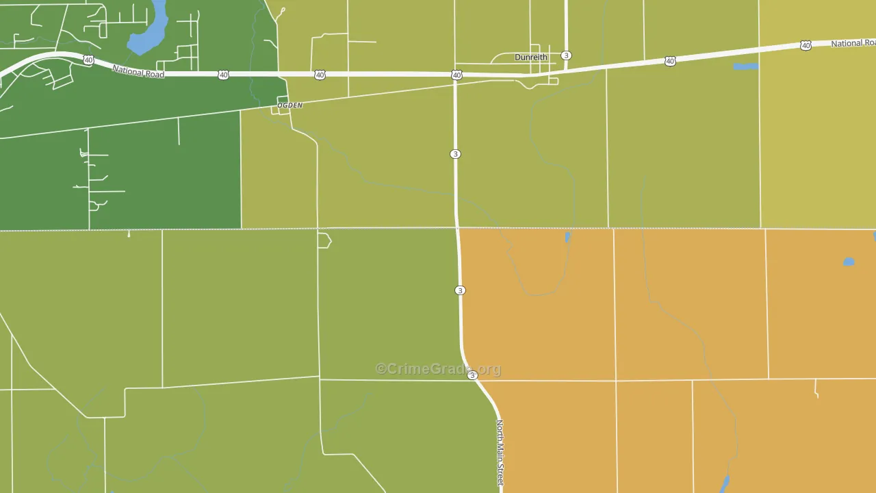 Ogden, IN Map of Arson Rates