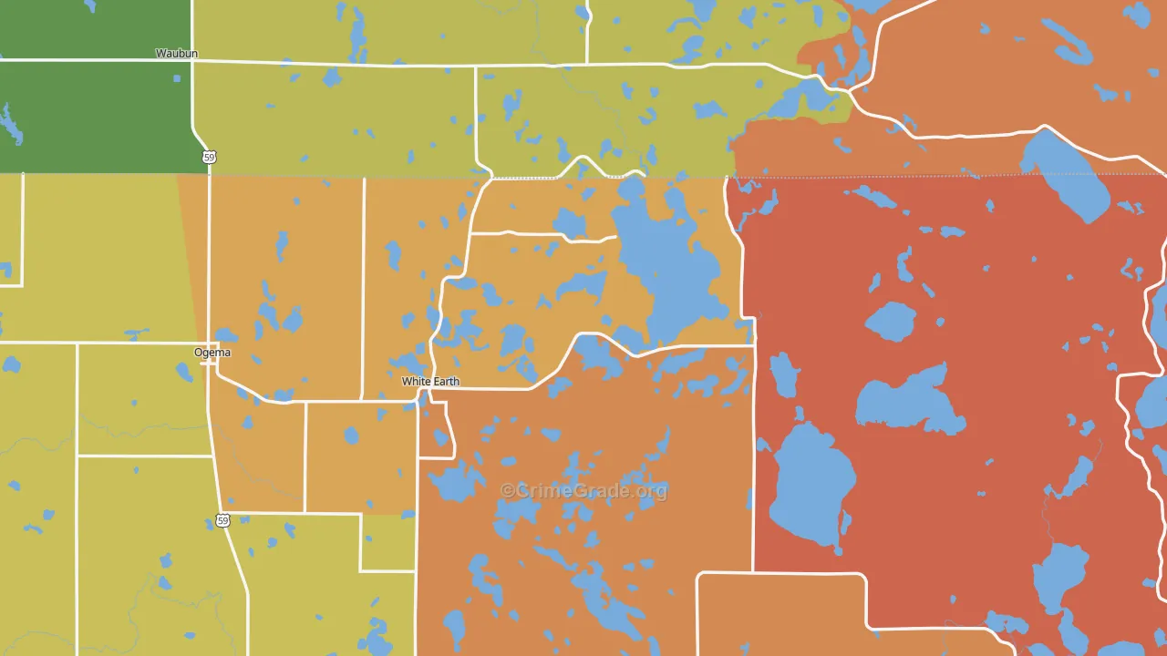 Ogema, MN Map of Arson Rates