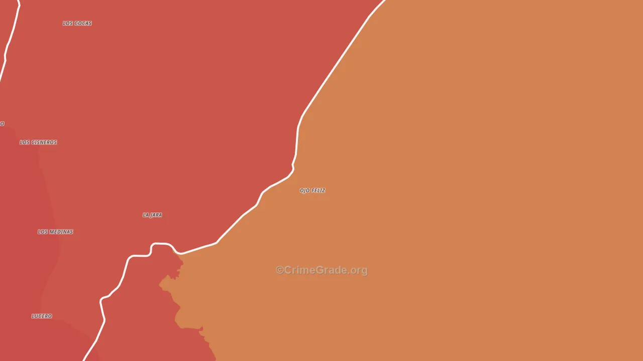 Ojo Feliz, NM Map of Arson Rates