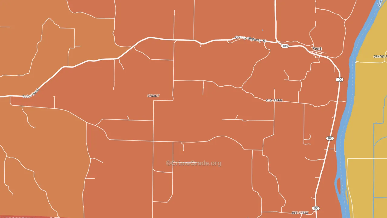 Old Pearl, IL Map of Arson Rates