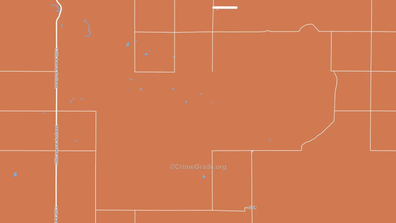Olga, ND Map of Arson Rates