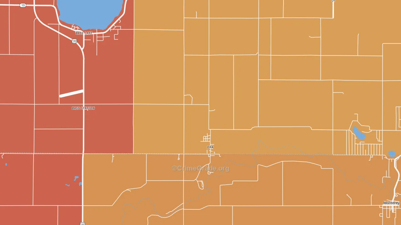 Ora, IN Map of Arson Rates