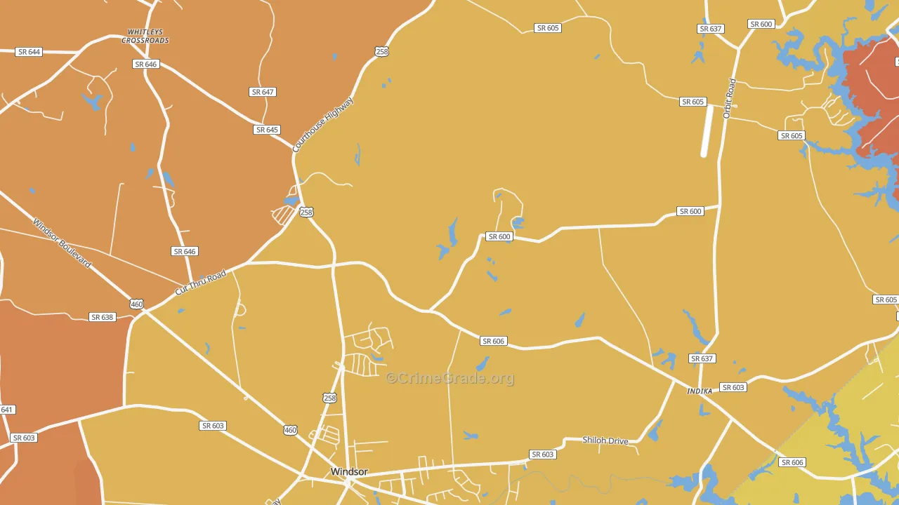 Orbit, VA Map of Arson Rates