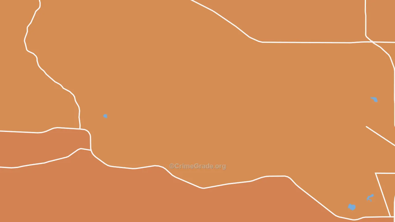 Orchard Valley, WY Map of Arson Rates
