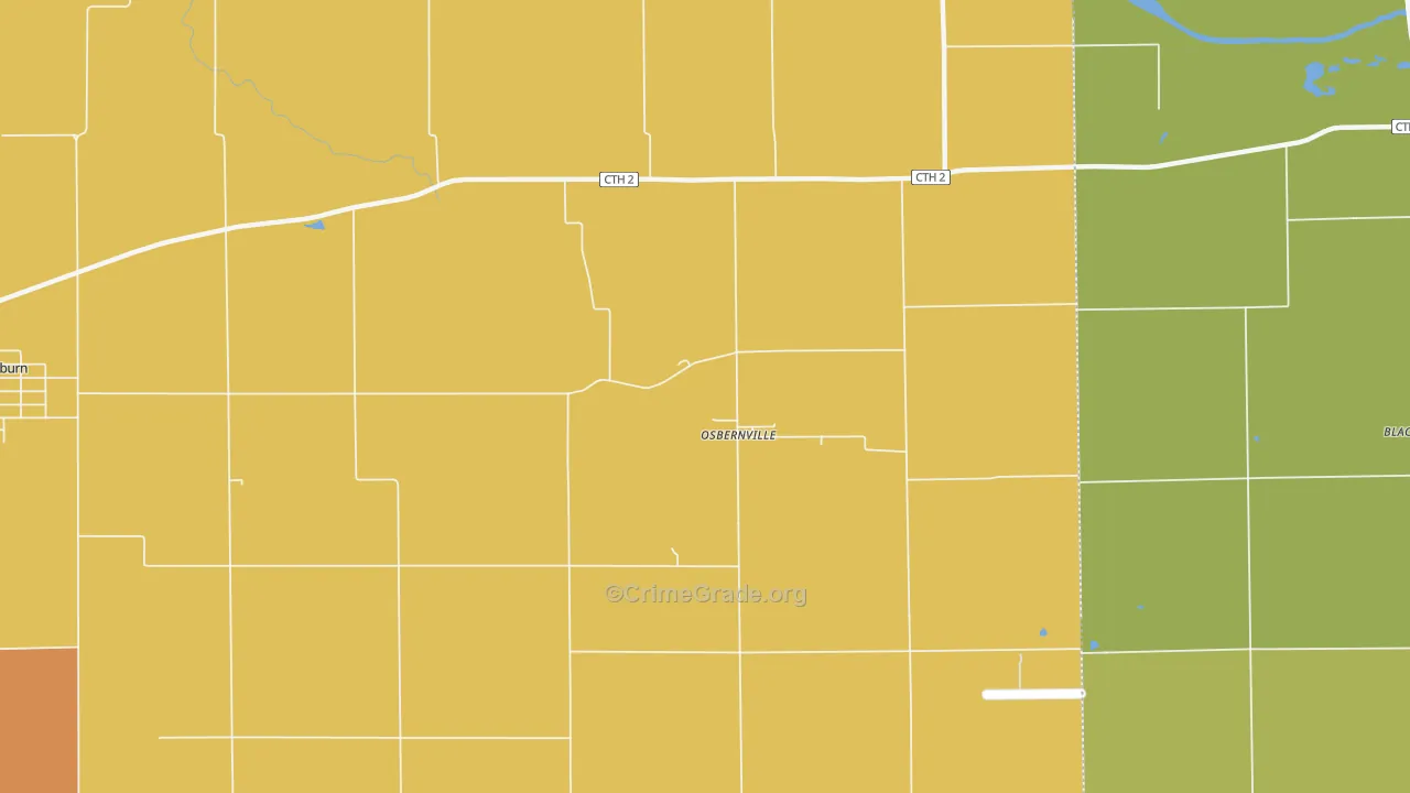 Osbernville, IL Map of Arson Rates