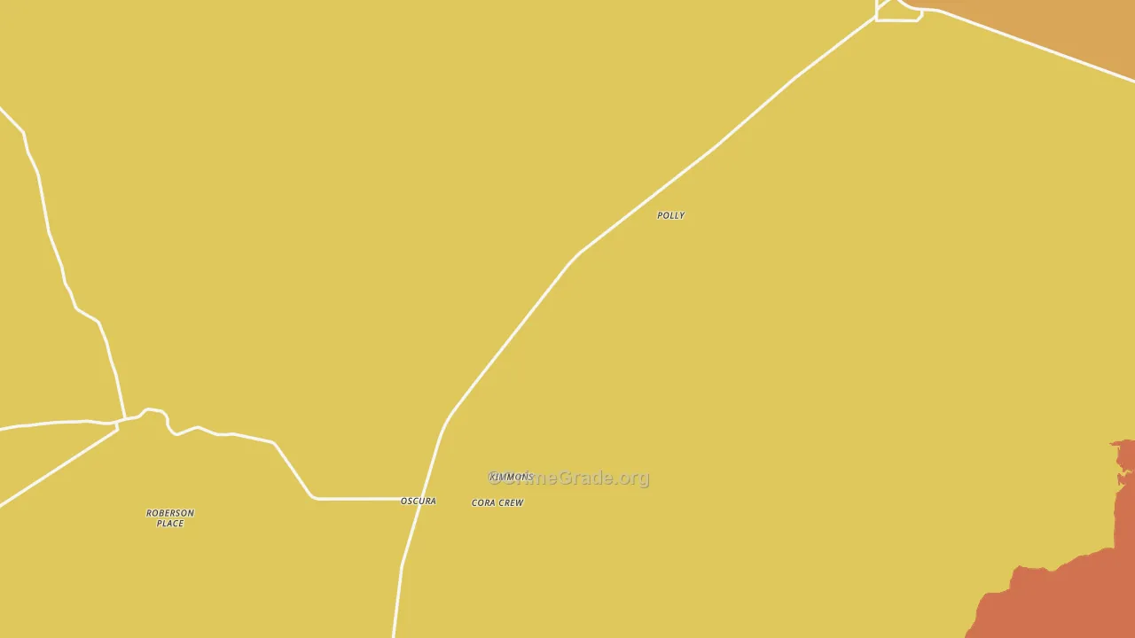 Oscura, NM Map of Arson Rates
