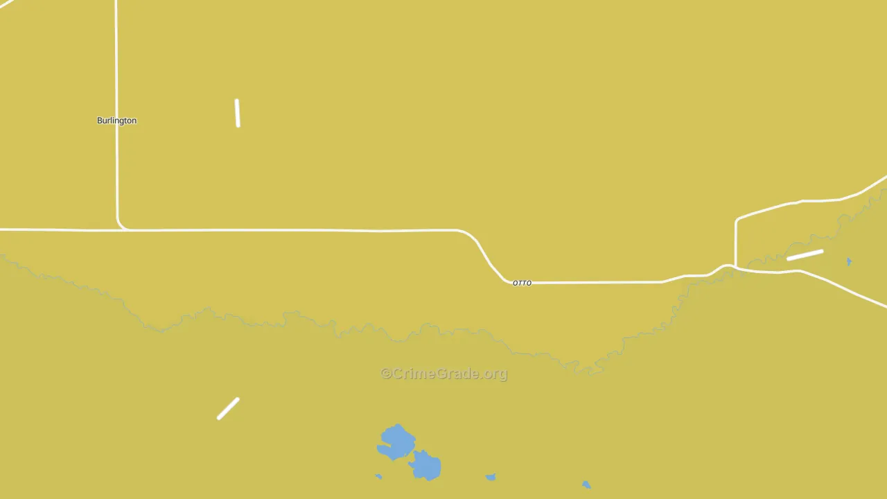 Otto, WY Map of Arson Rates