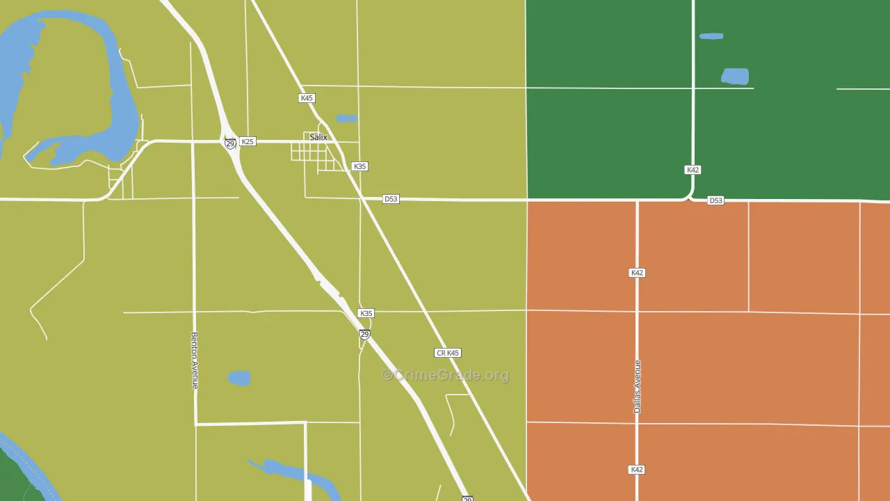Owego, IA Map of Arson Rates