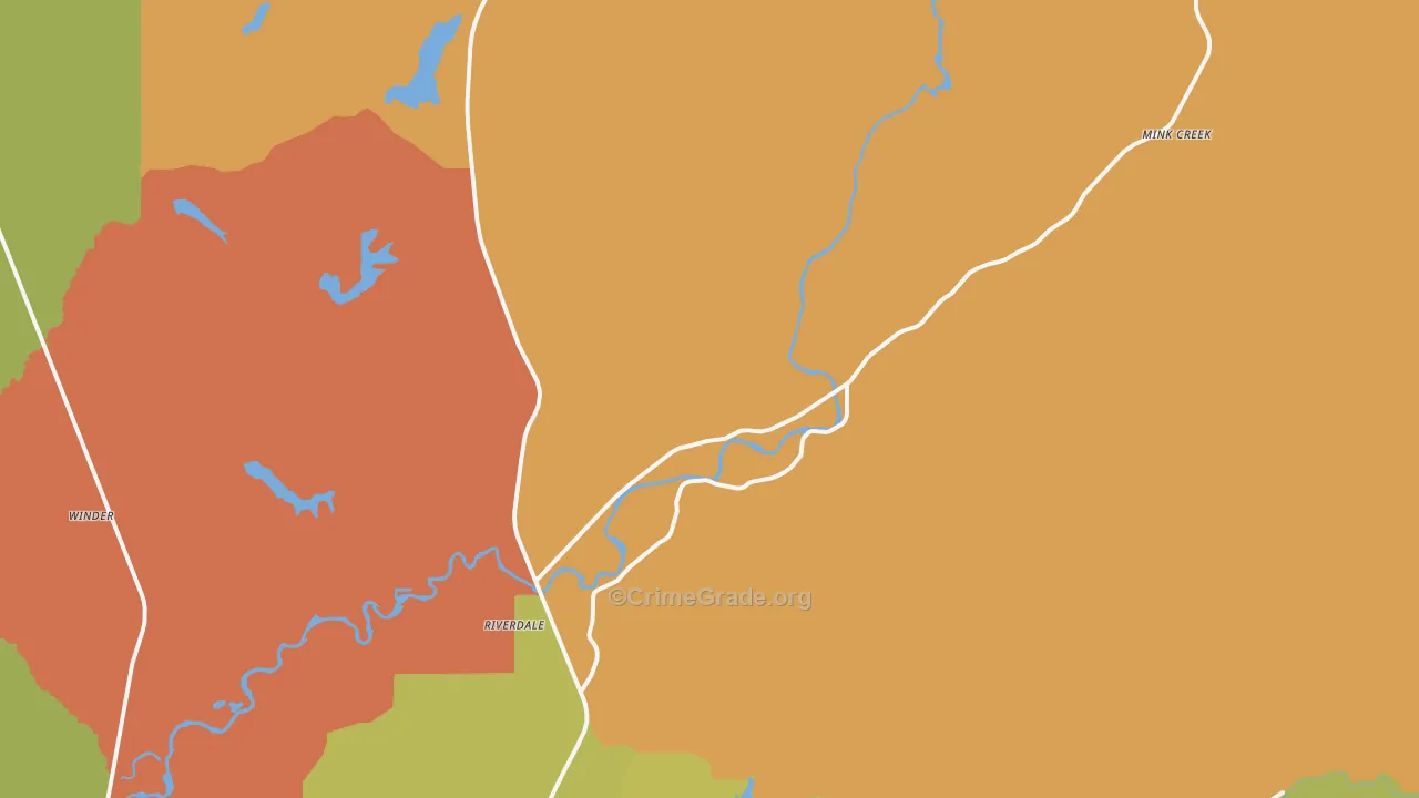 Oxford, ID Map of Arson Rates