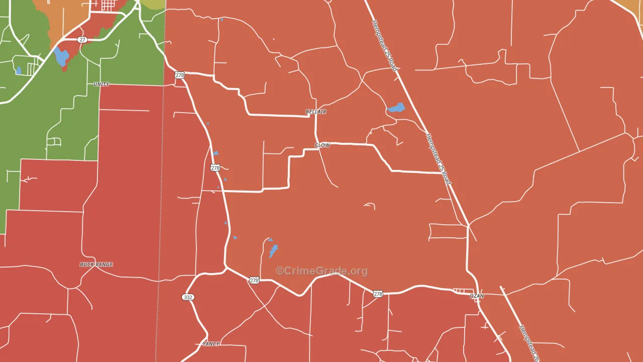 Ozan, AR Map of Arson Rates