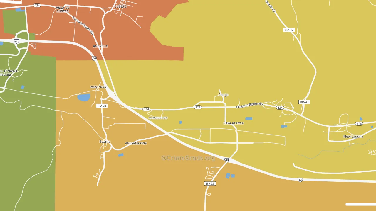 Paraje, NM Map of Arson Rates