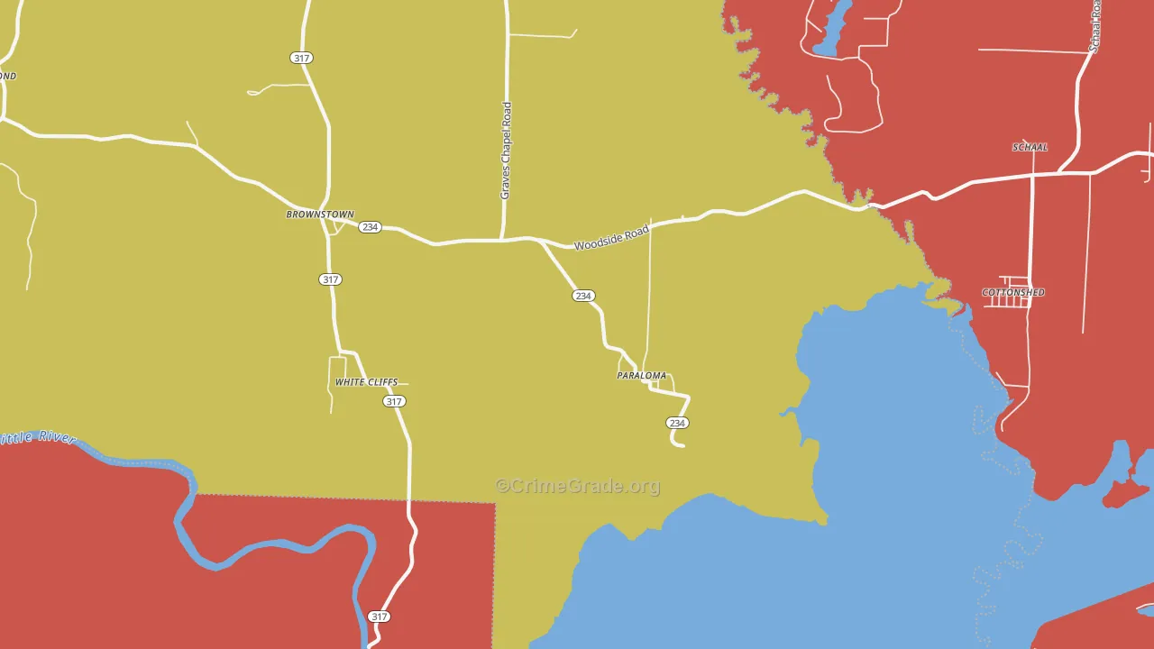 Paraloma, AR Map of Arson Rates