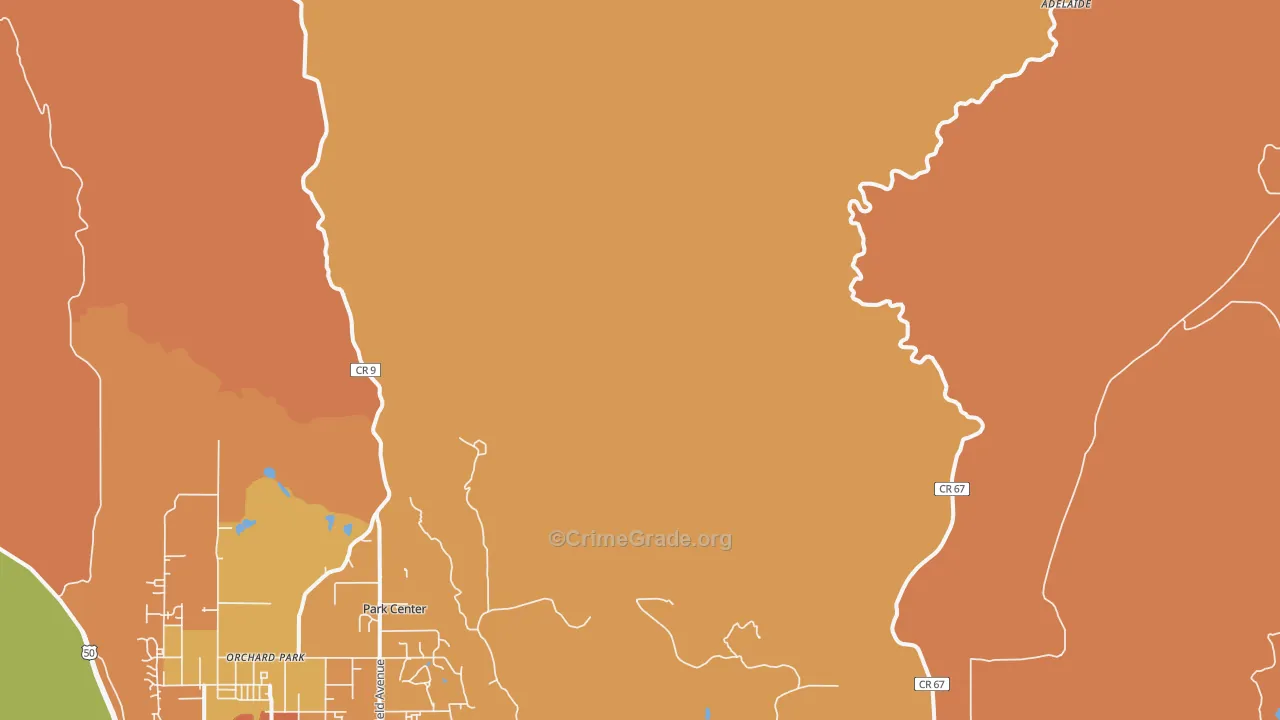 Park Center, CO Map of Arson Rates