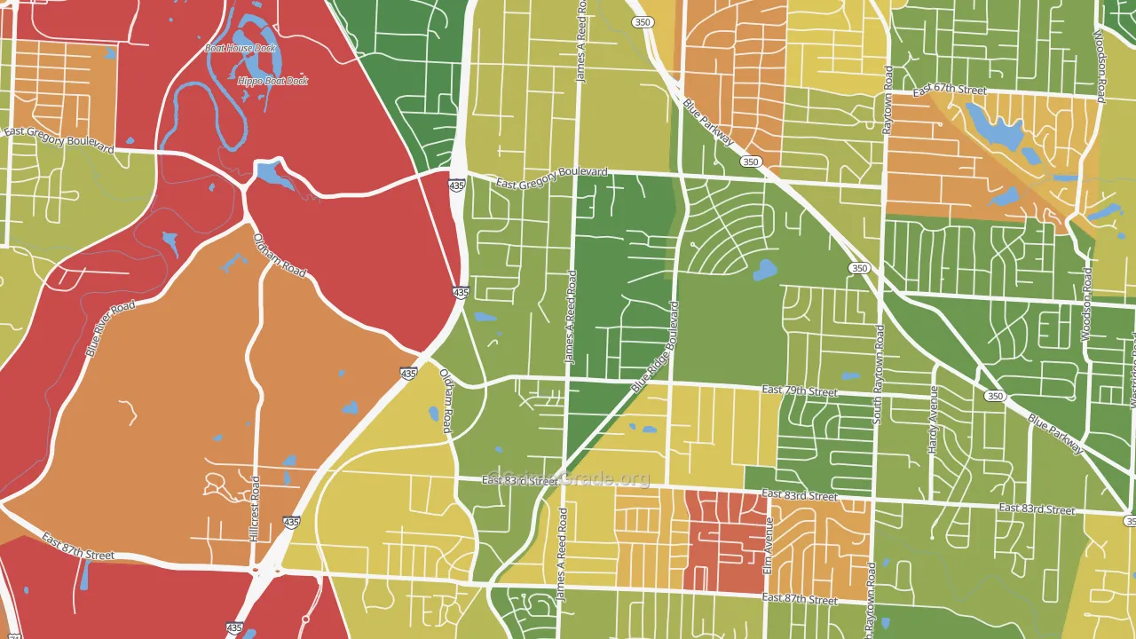 Park Farms, Kansas City, MO Map of Arson Rates