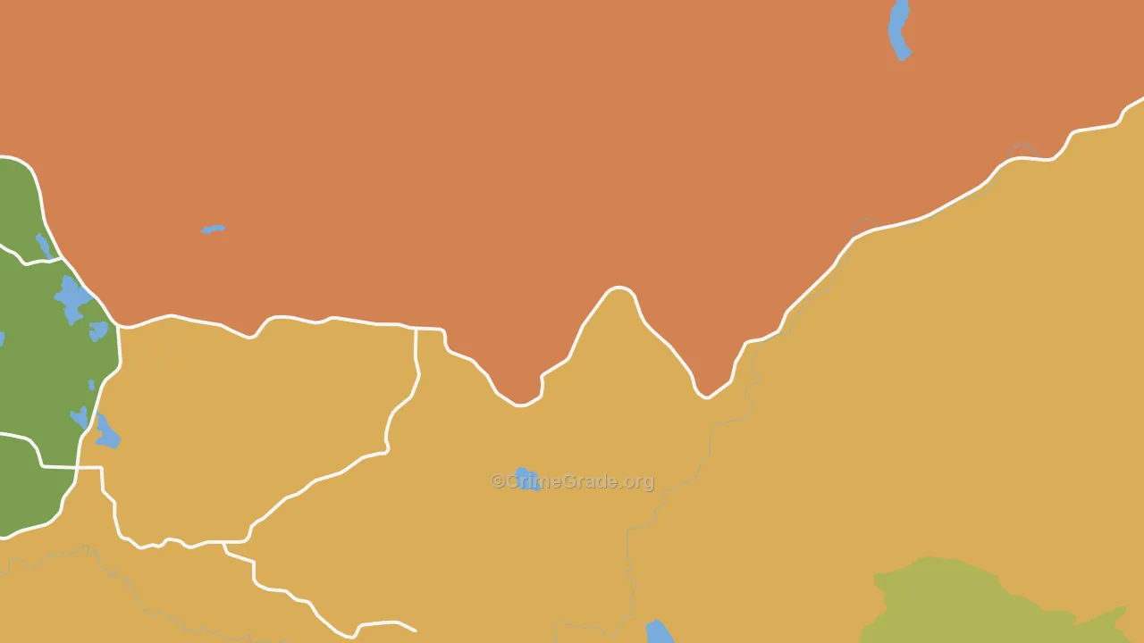 Park Rapids, WA Map of Arson Rates