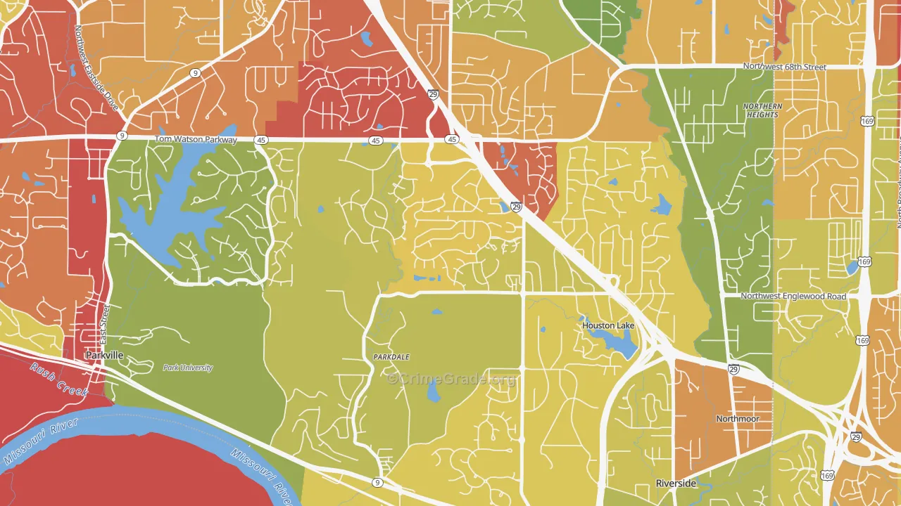 Parkdale-Walden, Kansas City, MO Map of Arson Rates