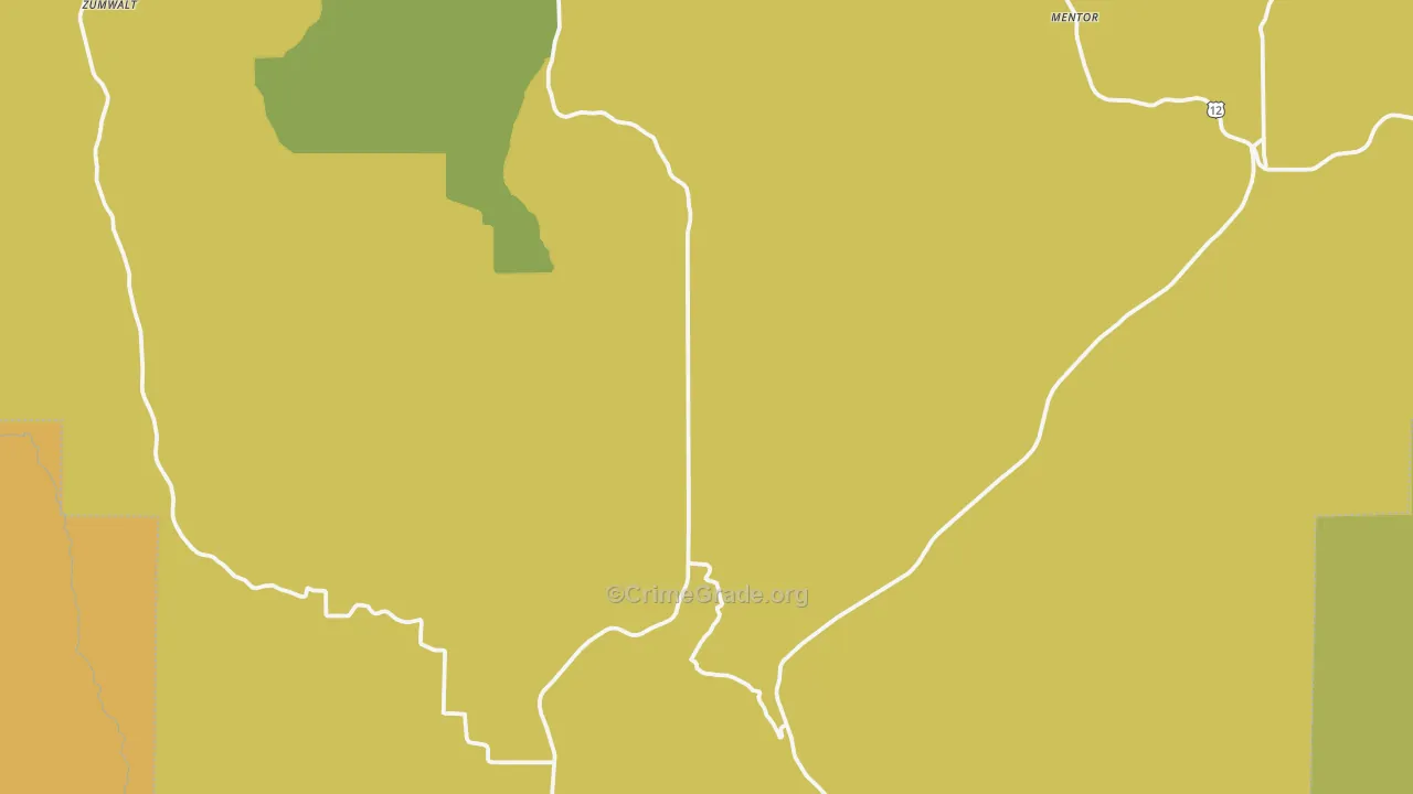 Pataha, WA Map of Arson Rates