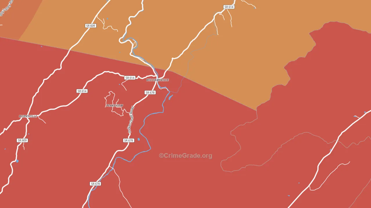 Patna, VA Map of Arson Rates