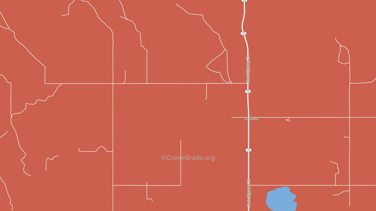 Patricia, SD Map of Arson Rates