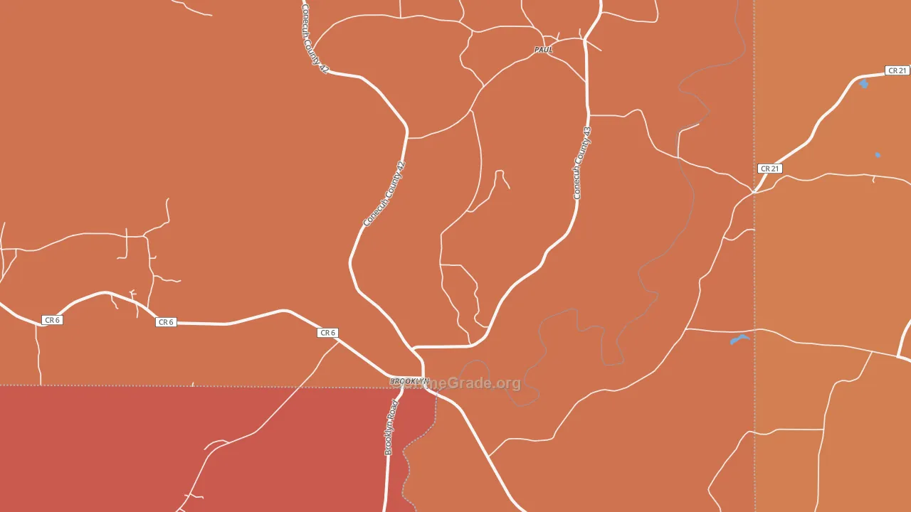 Paul, AL Map of Arson Rates