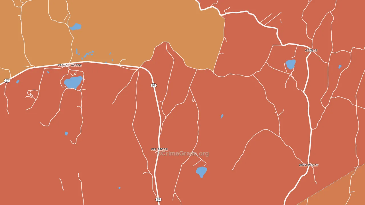 Peabrook, NY Map of Arson Rates