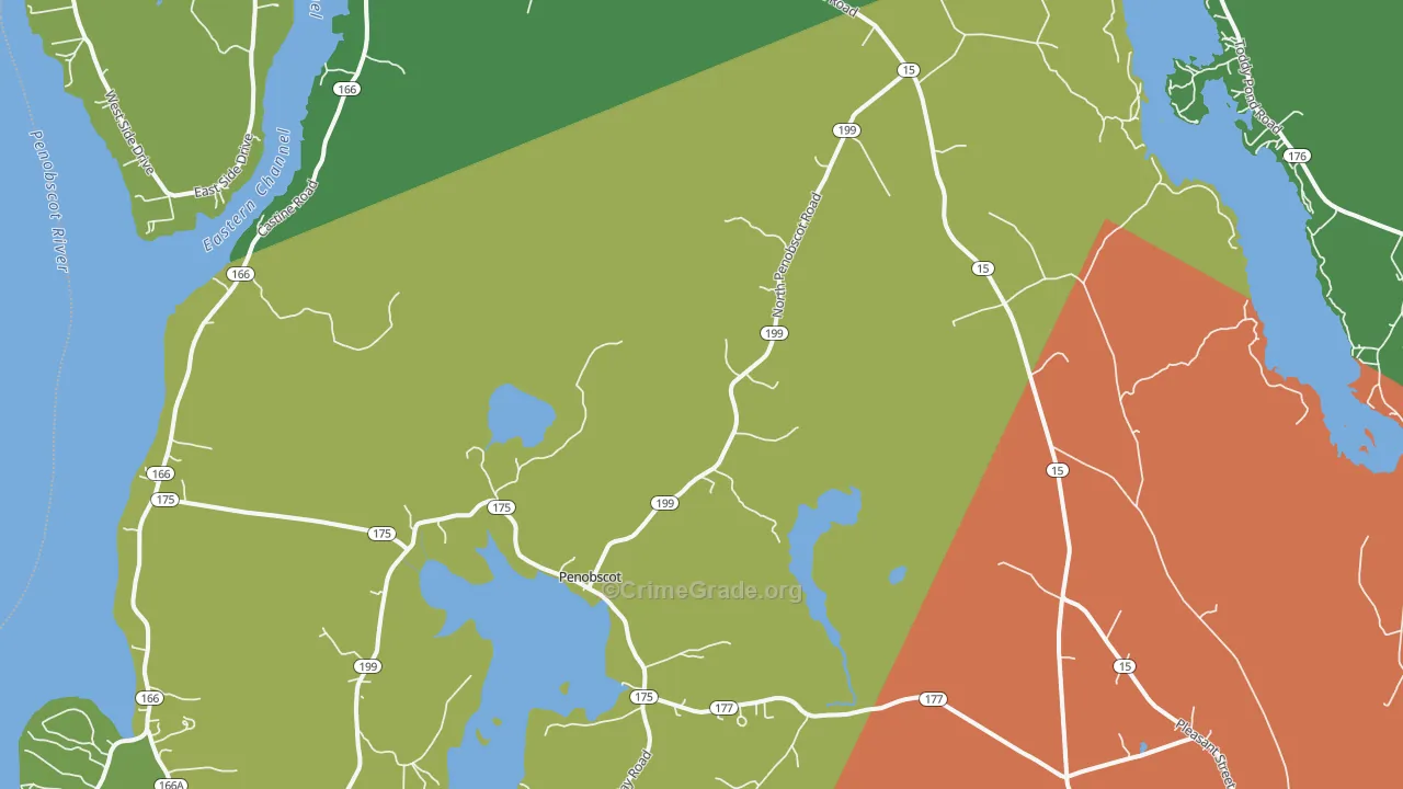 Penobscot, ME Map of Arson Rates