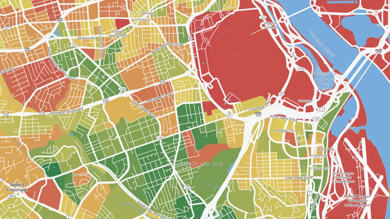 Penrose, Arlington, VA Map of Arson Rates