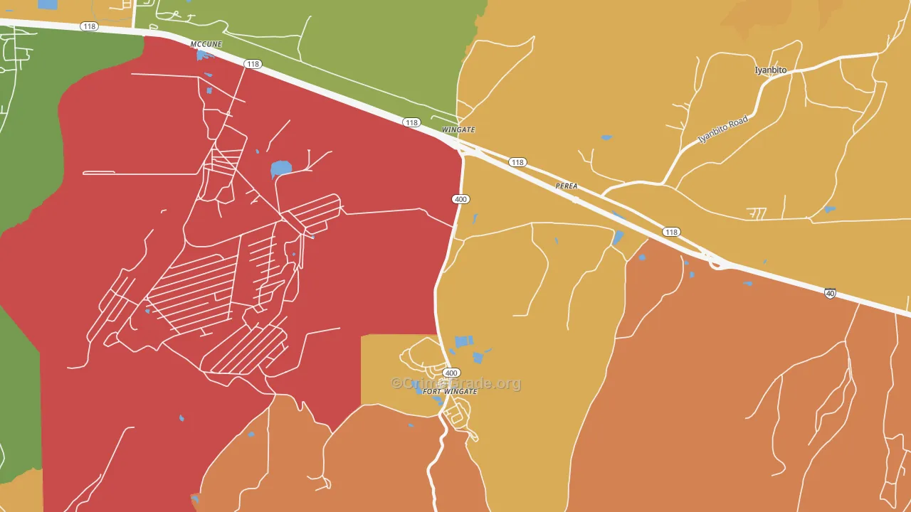 Perea, NM Map of Arson Rates