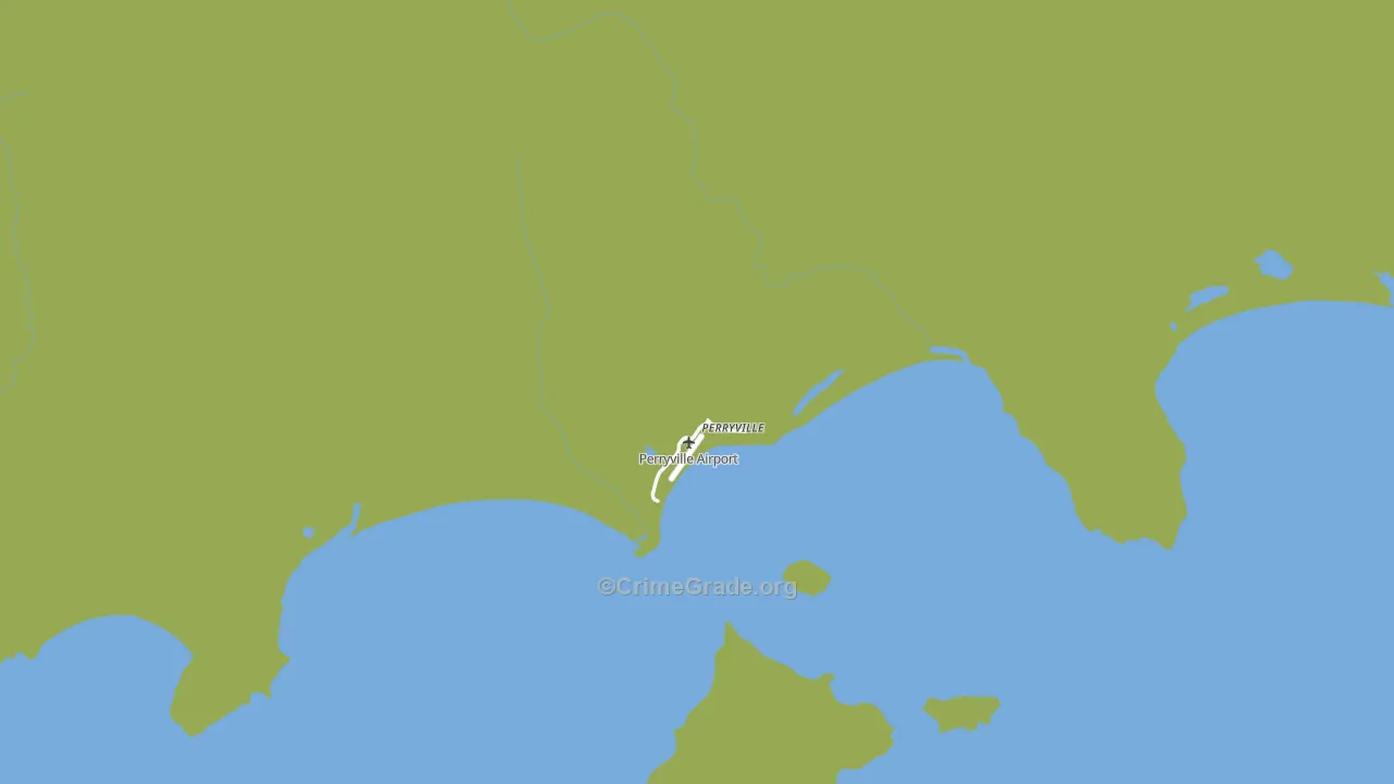 Perryville, AK Map of Arson Rates