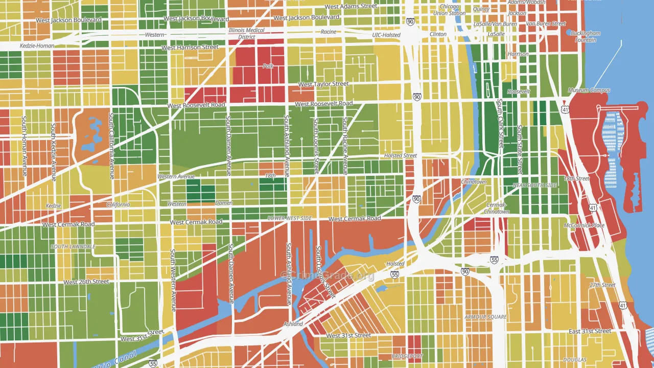 Pilsen, Chicago, IL Map of Arson Rates