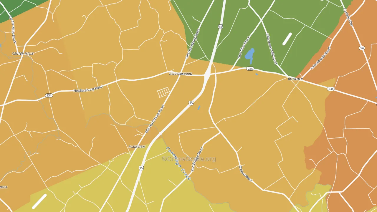 Plainview, PA Map of Arson Rates