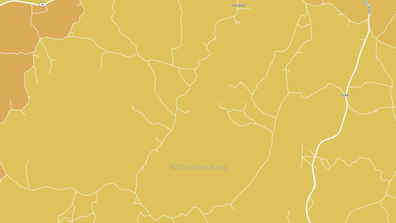 Pleasant Grove Estates, AL Map of Arson Rates
