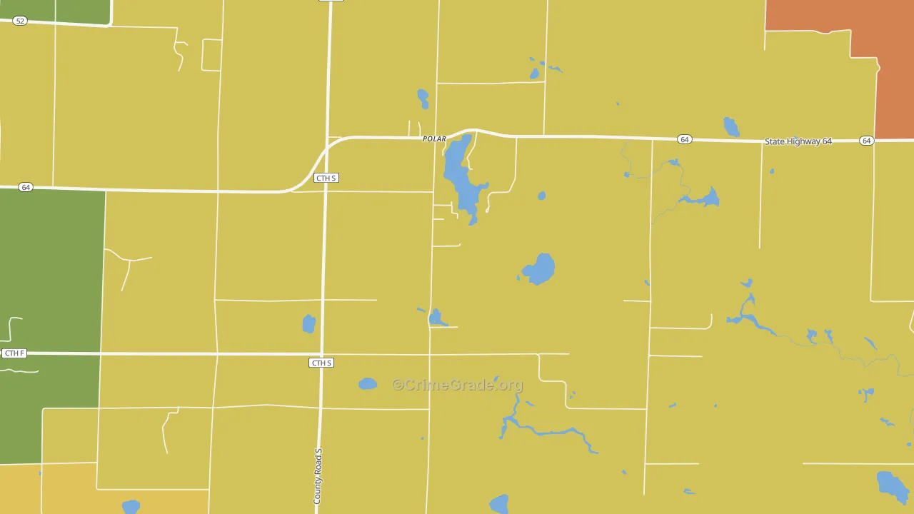 Polar, WI Map of Arson Rates
