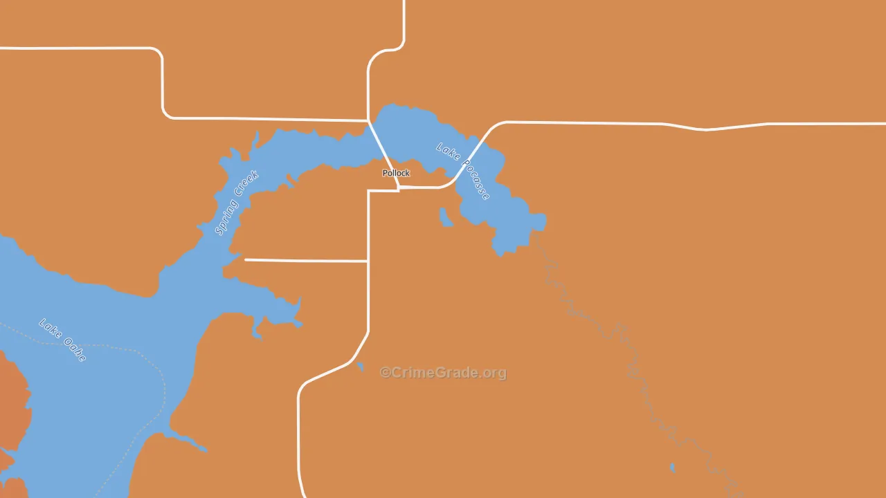 Pollock, SD Map of Arson Rates