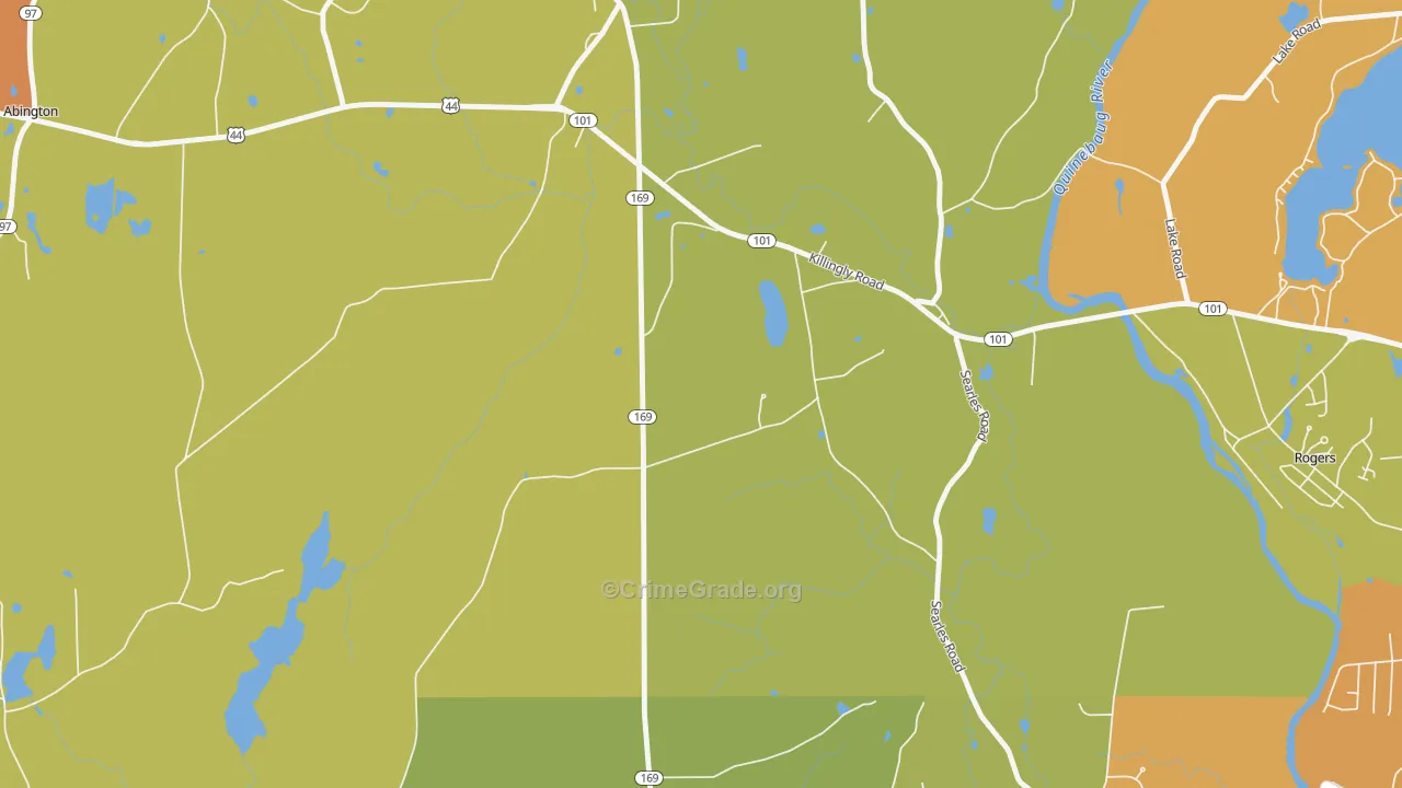 Pomfret Landing, CT Map of Arson Rates