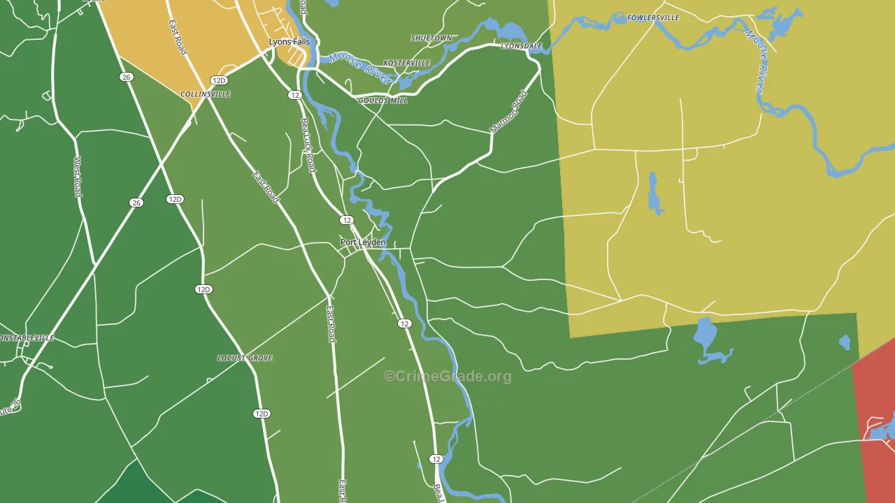 Port Leyden, NY Map of Arson Rates