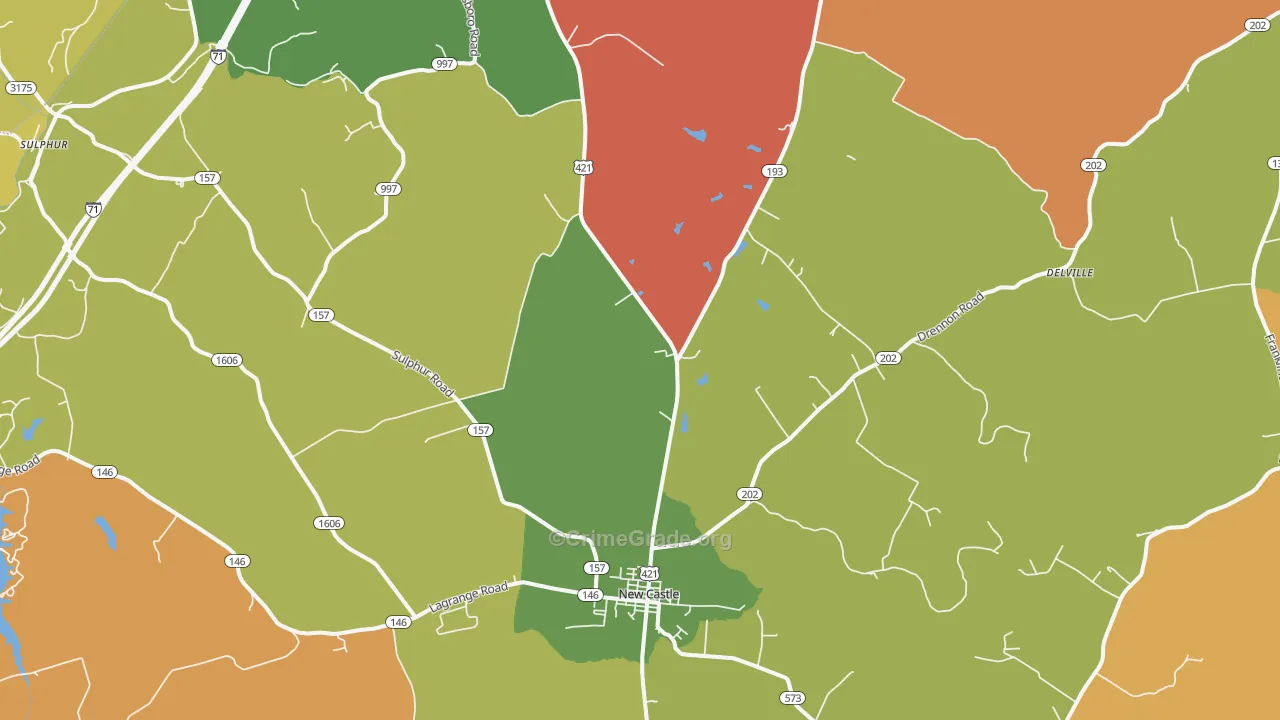 Port Royal, KY Map of Arson Rates