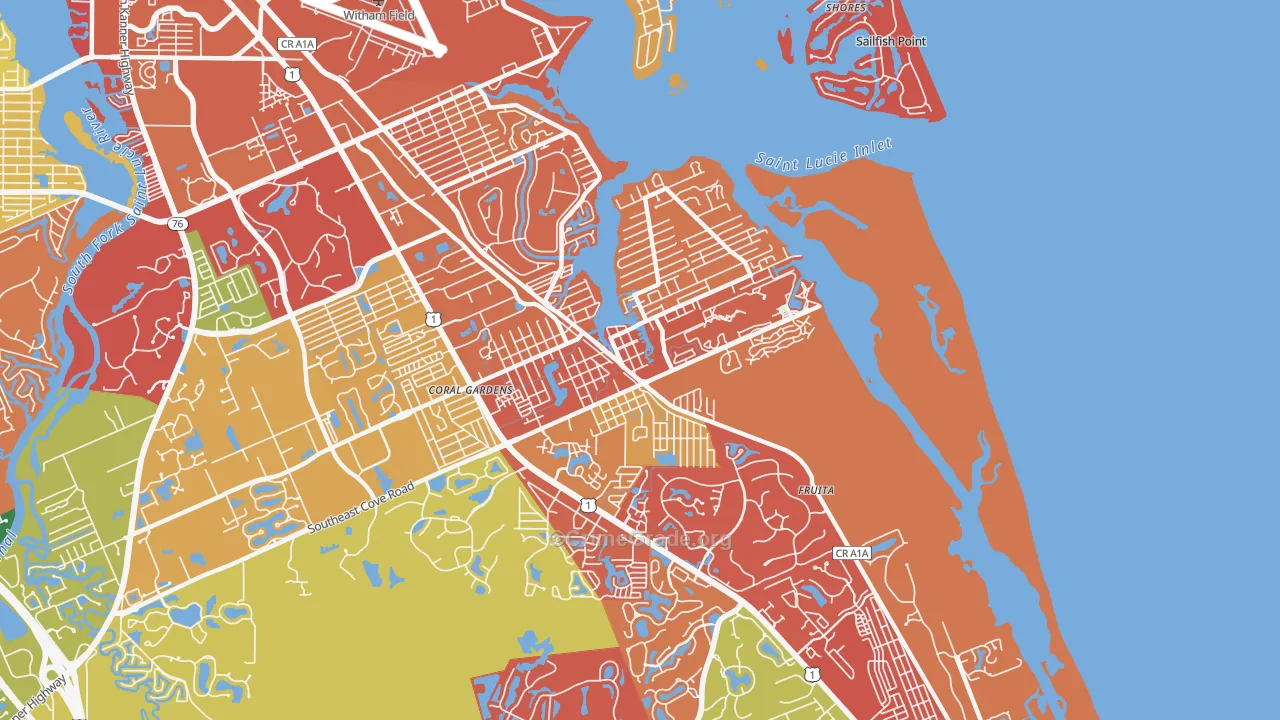 Port Salerno, FL Map of Arson Rates