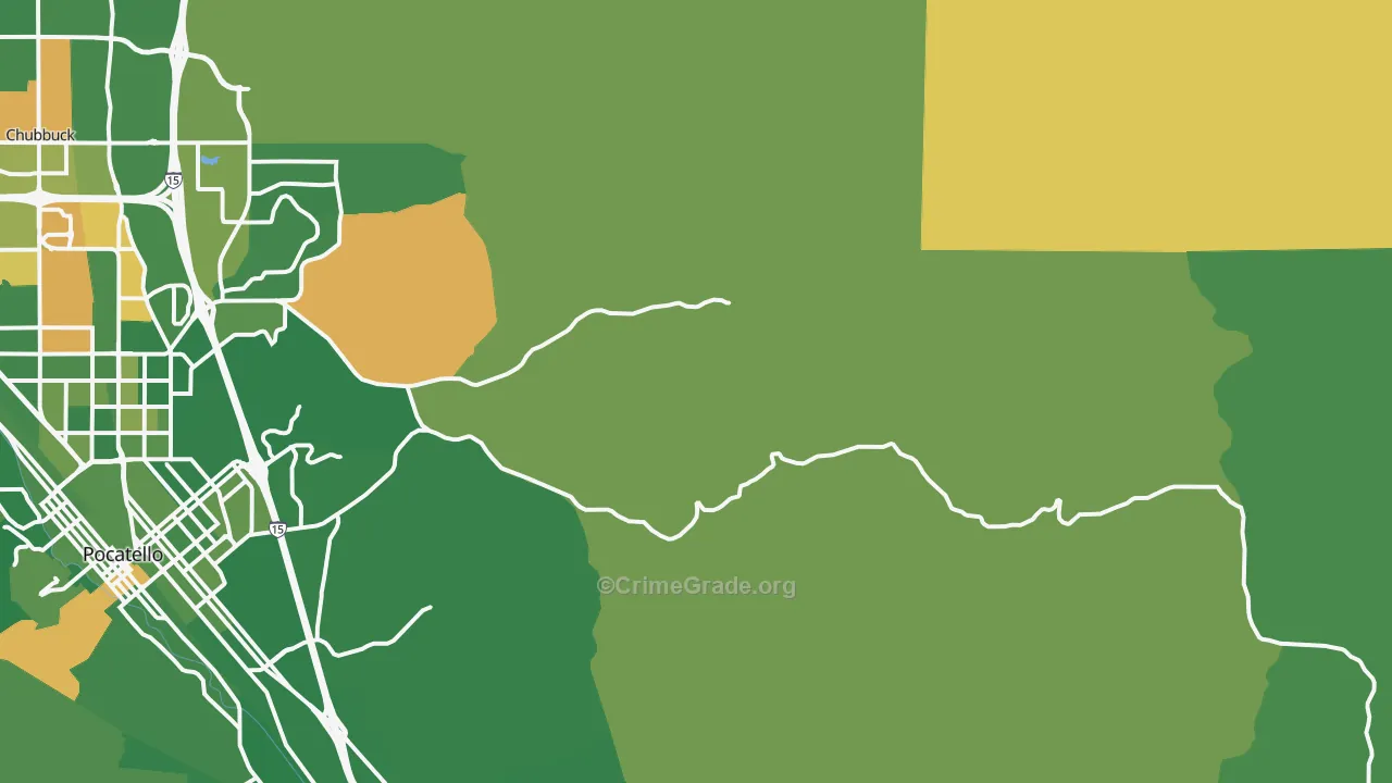 Portneuf, ID Map of Arson Rates