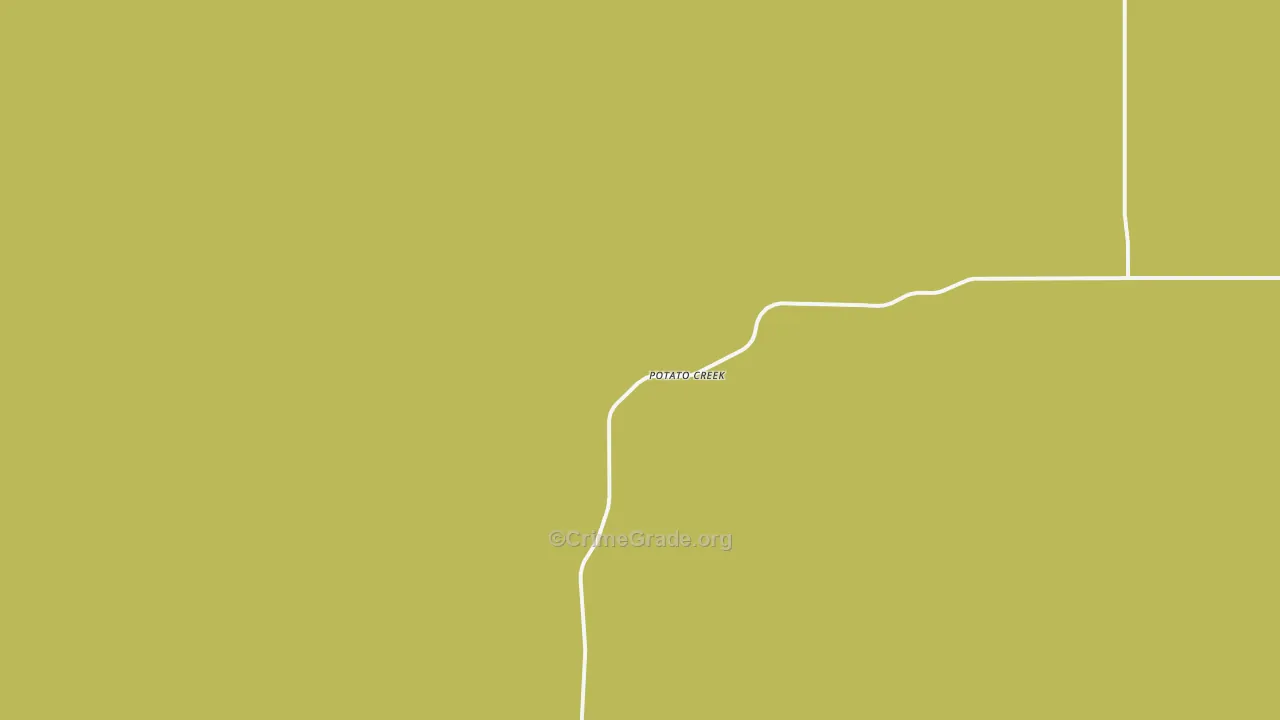 Potato Creek, SD Map of Arson Rates