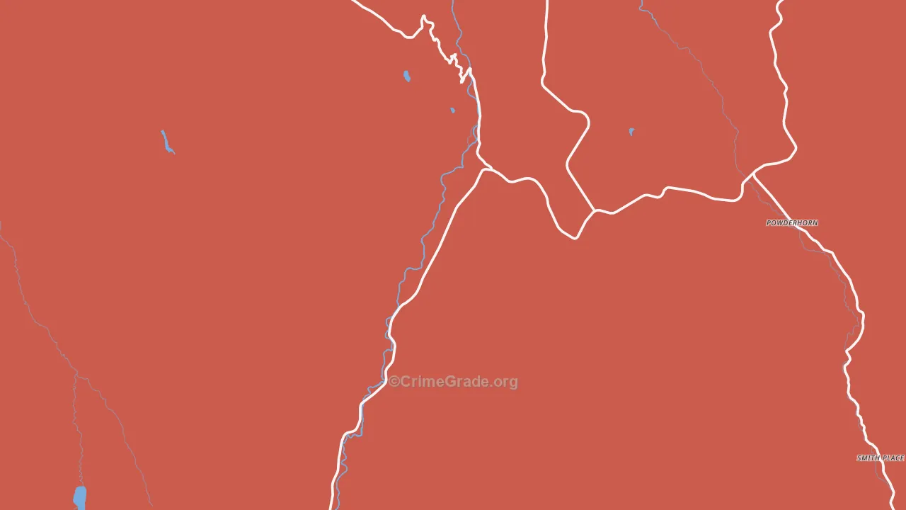 Powderhorn, CO Map of Arson Rates