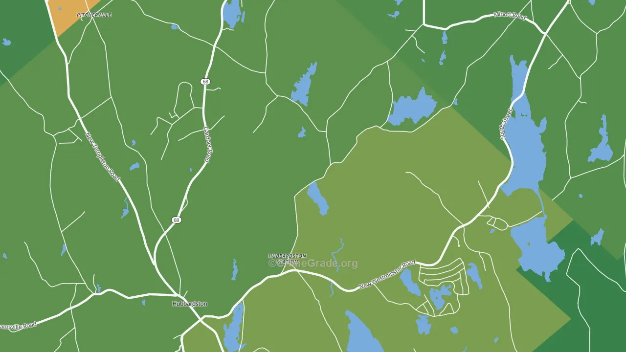 Princeton Station, MA Map of Arson Rates