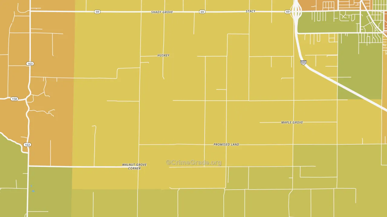 Promised Land, AR Map of Arson Rates