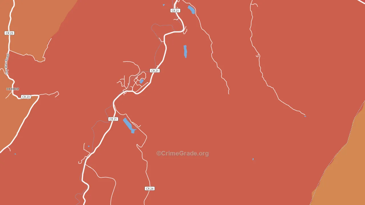 Propstburg, WV Map of Arson Rates