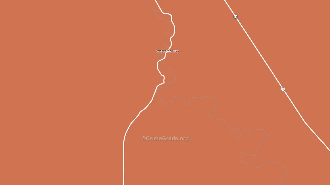 Puerto De Luna, NM Map of Arson Rates