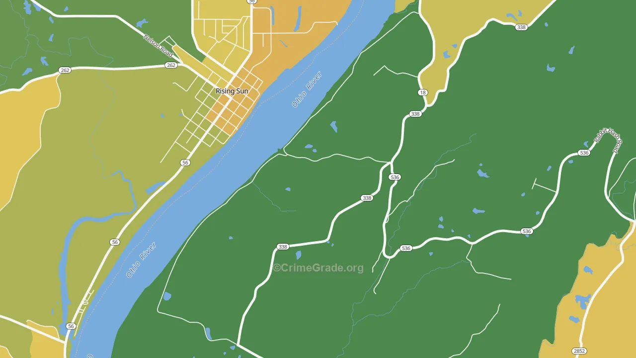 Rabbit Hash, KY Map of Arson Rates