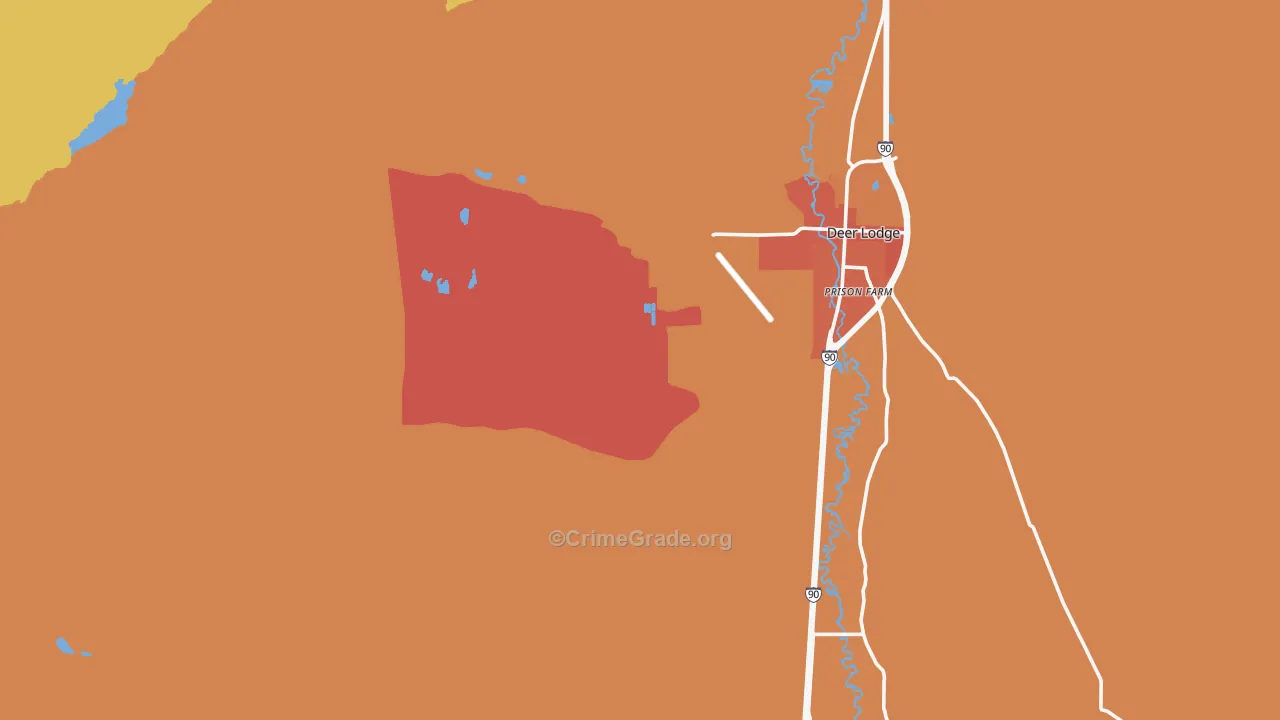 Racetrack, MT Map of Arson Rates
