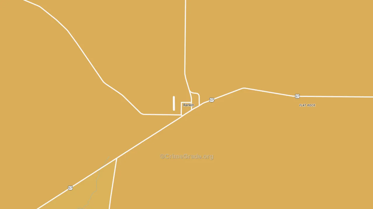 Rankin, TX Map of Arson Rates