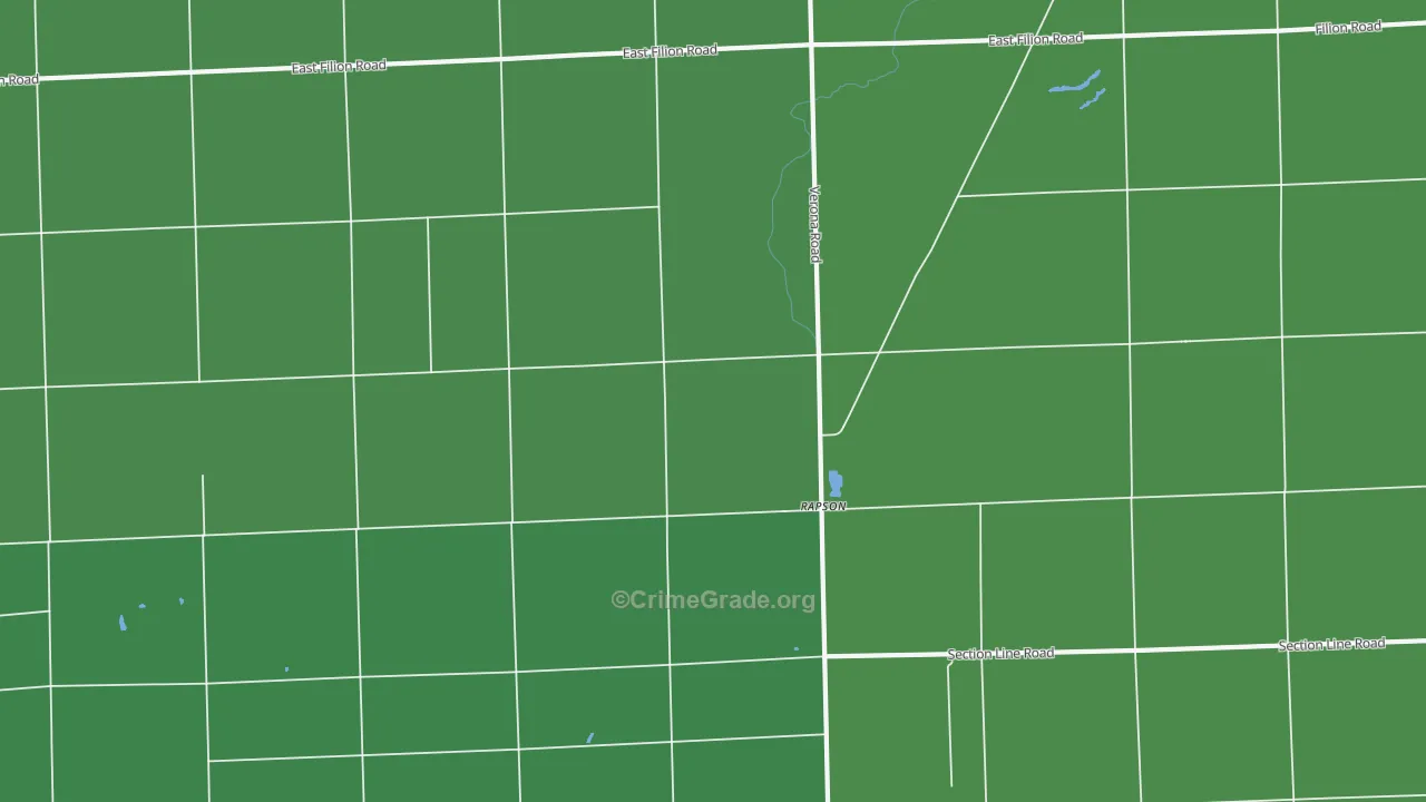 Rapson, MI Map of Arson Rates